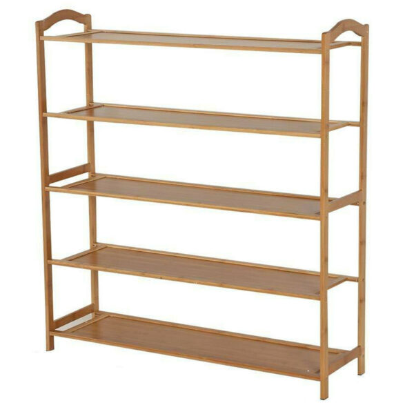 BAMBOO SHOE FOOTWEAR RACK ORGANISER WOODEN STORAGE SHELVES STAND SHELF UNIT - Image 11