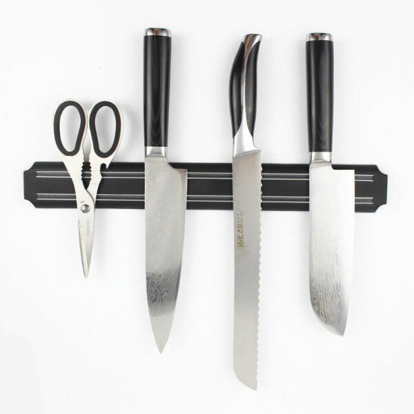 Wall Mount Magnetic Rack Strip Knife Scissor Storage Holder Kitchen Tool Magnet - Image 2