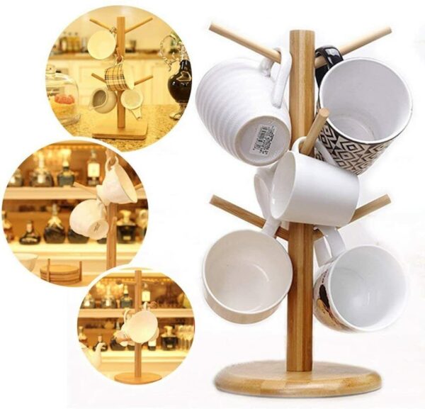 Kitchen Mug Tree Holder Coffee Cup Tea Drying Rack Stand Storage Organizer - Image 2