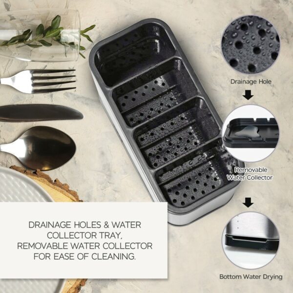 Kitchen Cutlery Holder Spoon Fork Storage Rack Organizer Utensils Chopstick Box - Image 4