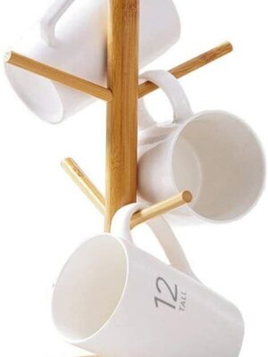 Kitchen Mug Tree Holder Coffee Cup Tea Drying Rack Stand Storage Organizer