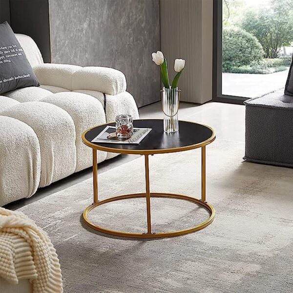 Living Room Best Table For Decor Home Modern Coffee Table Round Nesting Gift - Image 4