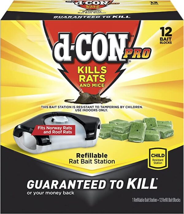 d-Con Rat Poison Bait Station, Bait Station + 2 Refills