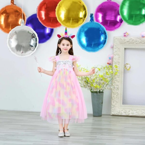 30 Pcs 18" Colorful Round Foil Balloons – Big Helium Mylar Balloons for Parties & Celebrations - Image 2