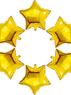 24 Pcs 18" Gold Star Foil Balloons – Mylar Balloons for Baby Shower, Wedding & Party Decor