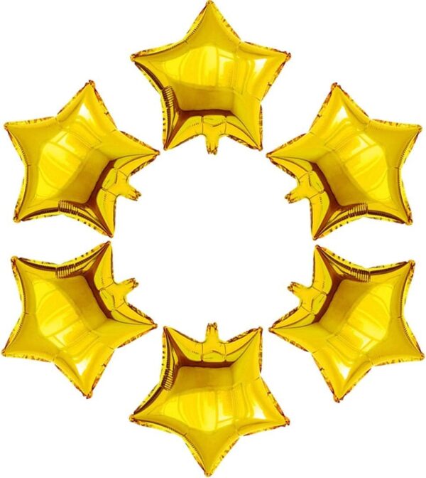 24 Pcs 18" Gold Star Foil Balloons – Mylar Balloons for Baby Shower, Wedding & Party Decor
