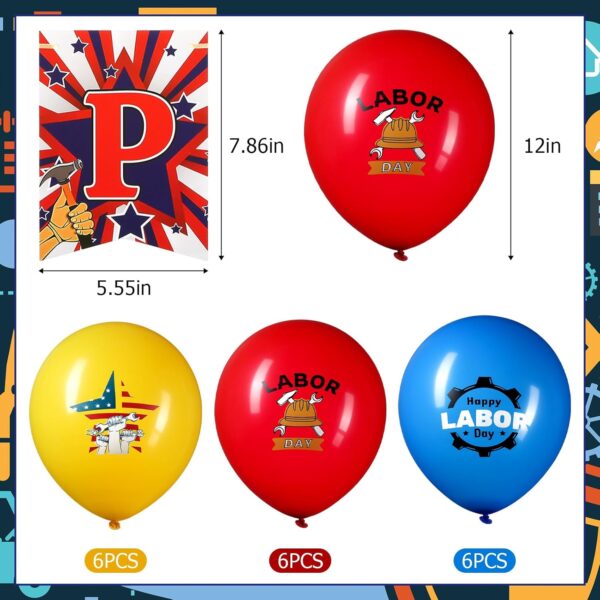 Labor Day Decorations Set – Banner & Balloons for American Celebration Party Supplies - Image 4
