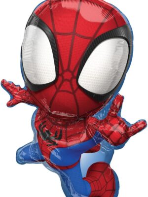 29" Spidey & His Amazing Friends Foil Balloon – Red Superhero Character Balloon for Kids