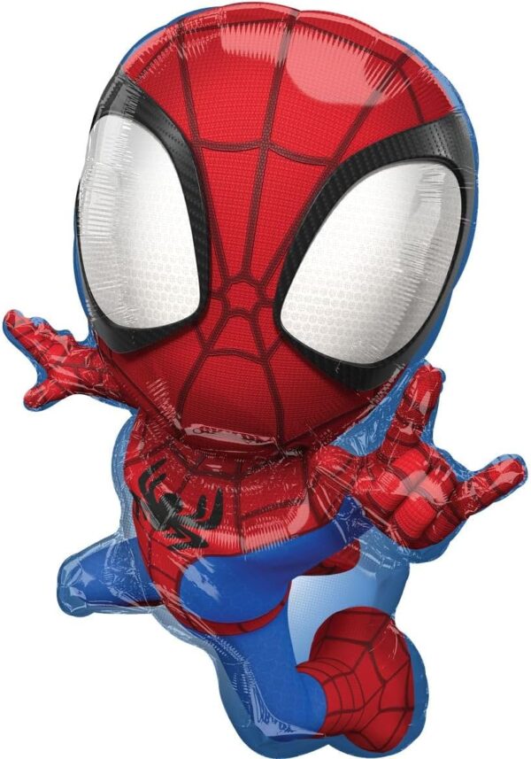 29" Spidey & His Amazing Friends Foil Balloon – Red Superhero Character Balloon for Kids