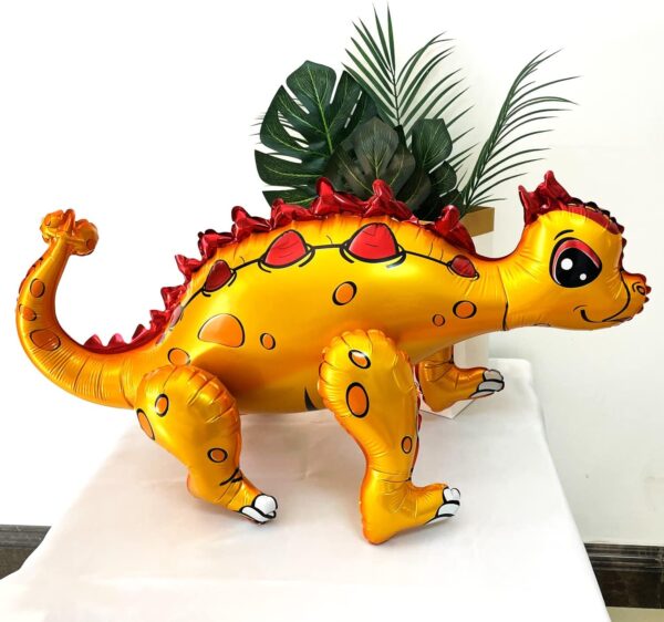 4-Pack Giant 3D Dinosaur Foil Balloons – Self-Standing Dino Party Decorations for Kids & Adults - Image 3