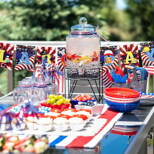 Labor Day Decorations Set – Banner & Balloons for American Celebration Party Supplies - Image 2